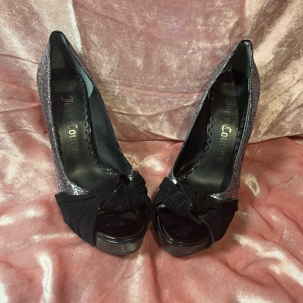 Juicy couture, glitter pumps. Great condition size 9 medium